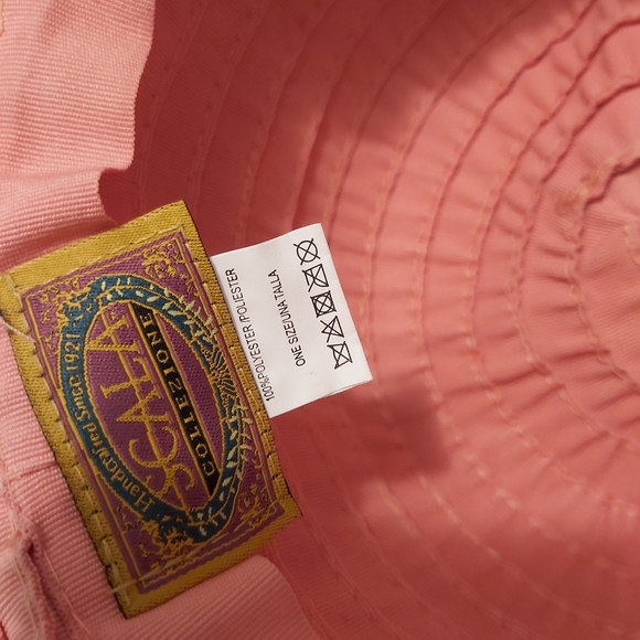 Scala Pink Polyester Sunhat with Colourful Bow - Picture 5 of 5